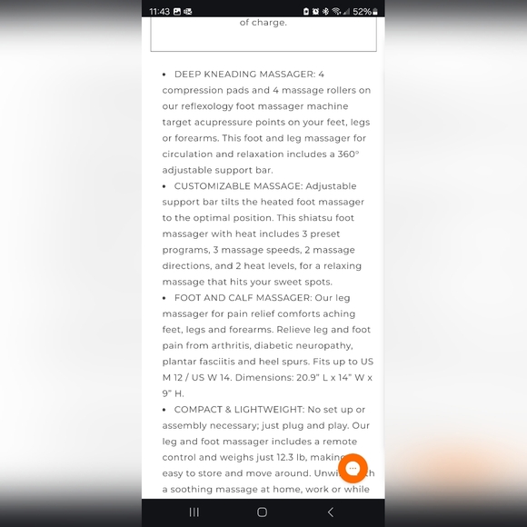 Lifepro relaxation x foot massager nib - Picture 2 of 3